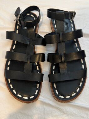 Michael Kors Leather Gladiator Sandals